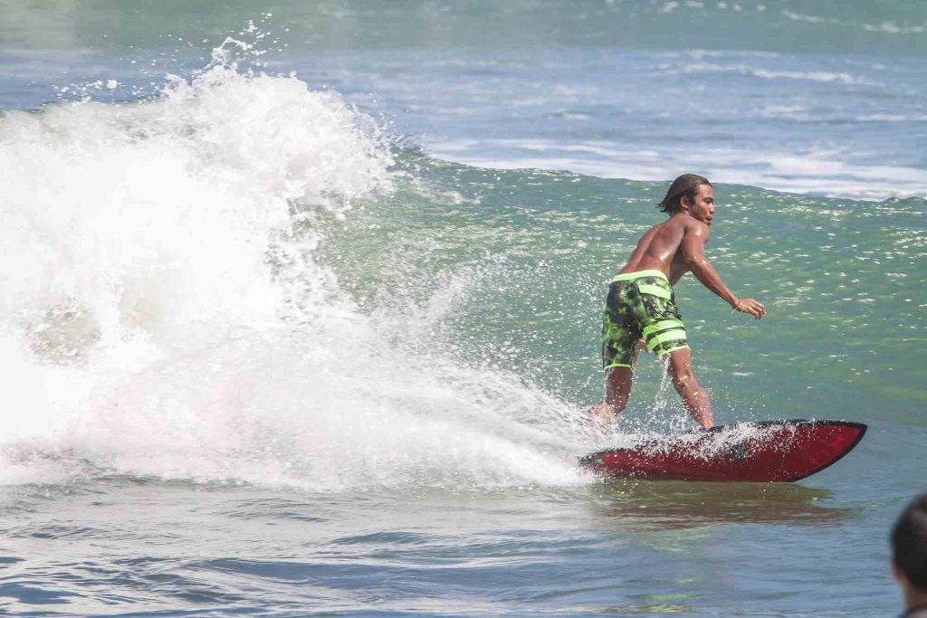 surfing in bali