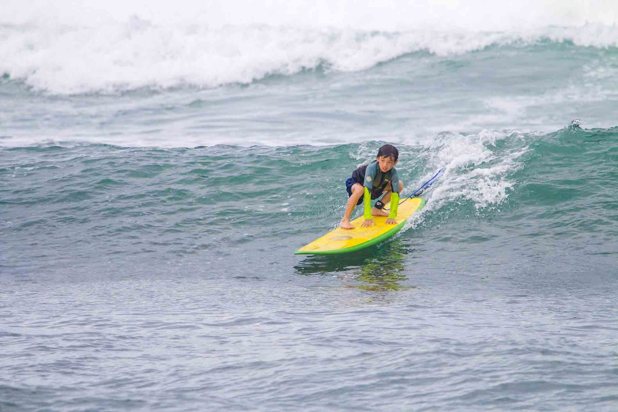 beginner surfer