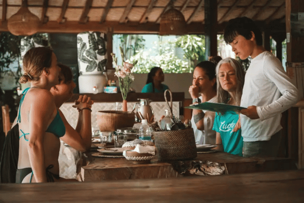 Family enjoying Pelan Pelan Bali